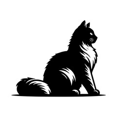vector illustration of a cat