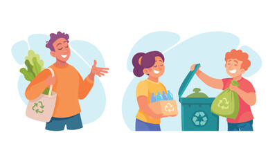 Promoting Sustainability Through the Processes of Recycling and Healthy Eating Choices