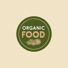 A minimalist logo concept for a premium organic food line, featuring a simple design of a leaf and grain, emphasizing sustainability and high-quality ingredients in a sophisticated style.