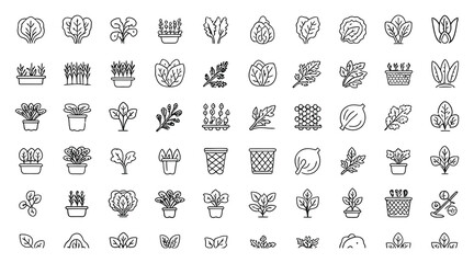 A diverse collection of vector icons for web and business design