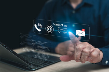 Contact us with modern communication channels, worldwide via the Internet customer service techniques marketing strategies to help solve problems chatbots that help with conversations and information.