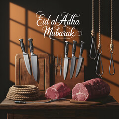Eid Al-Adha Mubarak Kitchen Preparation Tools