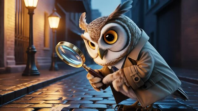 Detective owl holm searching a proof for some cases