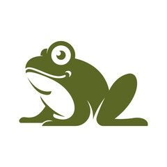 Frog logo icon design template