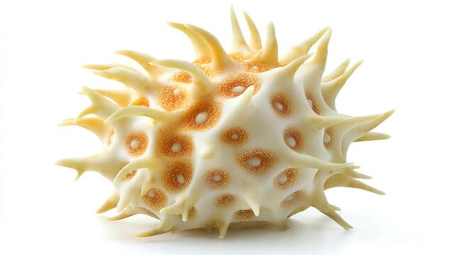 Detailed view of a spiky, textured object