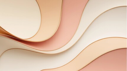 Minimal Elegant Pastel Background with Curved Waves and Minimal grainy texture and Light Effects
