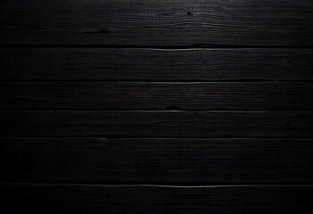 Fototapeta premium Textured dark wood grain horizontal planks forming a sleek and elegant surface
