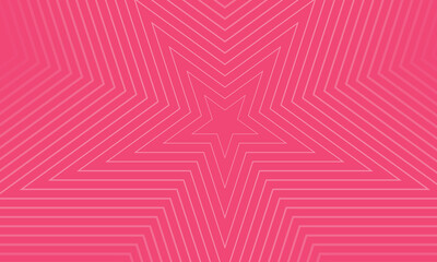 Concentric Star Pattern in Shades of Red