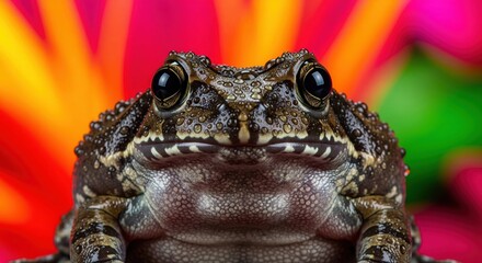 African Rain Frog, rain frog 4k hd high quality wallpaper background picture | Close-Up Realistic African Rain Frog in Rainy Natural Habitat