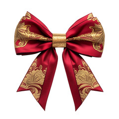 Red and gold bow