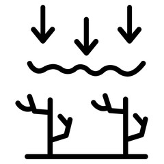 Coral Destruction Ocean Line