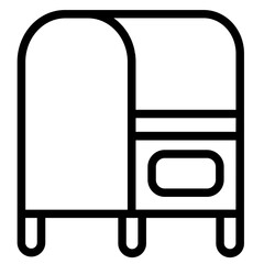 Blue Mailbox Voting Line