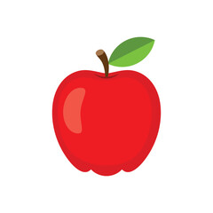 Apple. Flat vector apple design on a white background