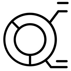 Pie Chart Graph Line