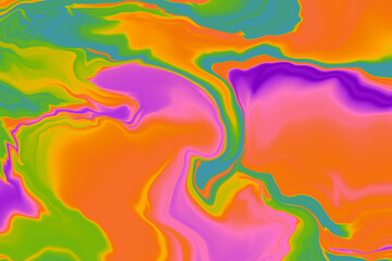 Colorful Liquid Ink Texture – Abstract Fluid Background with Vibrant Swirls and Flow