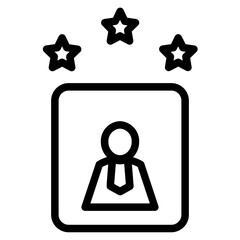 Rate Stars Voting  Line