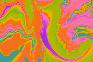 Colorful Liquid Ink Texture – Abstract Fluid Background with Vibrant Swirls and Flow