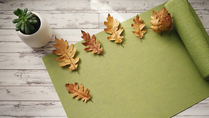 Autumn Yoga Background