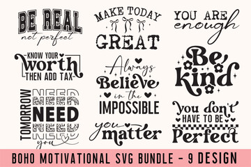 Boho Motivational Svg Bundle, Motivational Svg, Inspirational Quotes Svg Bundle, Positive Quotes, Affirmation Svg, Positive Quote Svg, Motivational Quotes Png, Positive Affirmations Svg, Motivational 