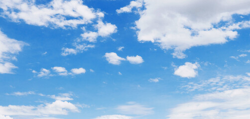sky is blue and clear with clouds