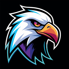 design logo character illustration futuristic mascot eagle