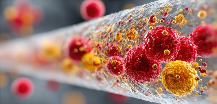 The process of thrombosis involves the aggregation of cells or platelets to form a thick clot