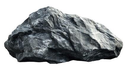 Obraz premium Granite boulder isolated on a transparent background, PNG image, PNG file.