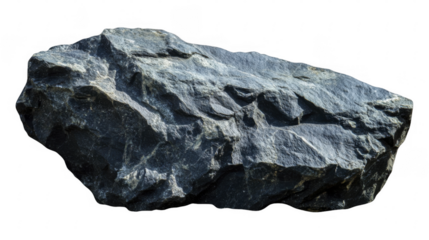Rough dark rock formation on a transparent background, PNG image, PNG file.