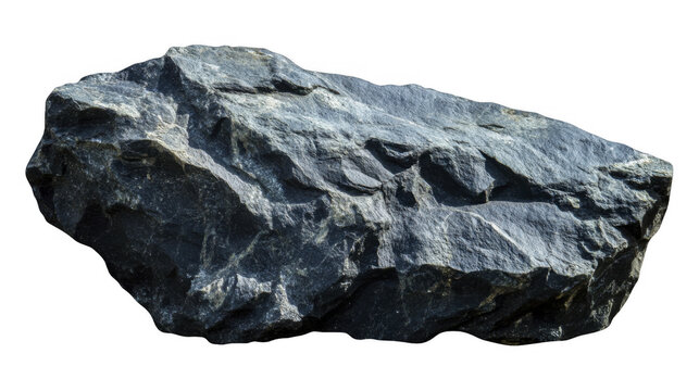 Rough dark rock formation on a transparent background, PNG image, PNG file.