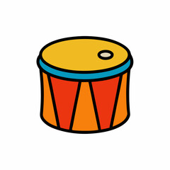 olorful cartoon drum
