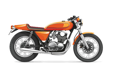 Fototapeta premium illustration, drawing digitally using tablet motorcycle design art.