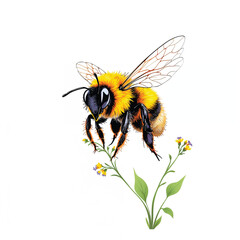 bumble bee vector illustration isolated