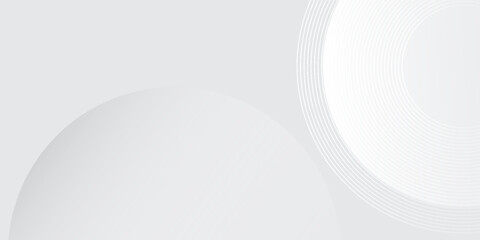 Modern white geometric abstract background overlap layer on bright space with lines effect decoration. Modern graphic design abstract simple