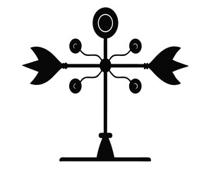 decorative-anemometer-silhuette---vector-art-illus.eps