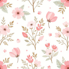 watercolor seamless floral pattern