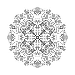 ornamental round lace pattern
