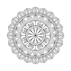 Mandala Line Art Design