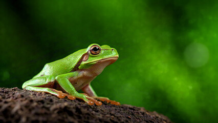 Obraz premium Focus shot of frog