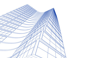 abstract houses modern architecture 3d