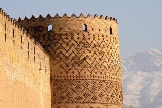 The tower of Arg-e Karim, also called the citadel of Karim Khan, Shiraz, Iran