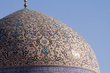 The dome of the Sheikh Lotf Allah Mosque in Isfahan, Iran