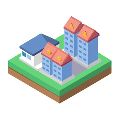 Isometric Residential Buildings