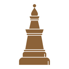 Chess bishop pieces icon , black bishop pieces