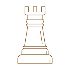 Chess Rook pieces icon , white Rook pieces