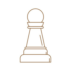 Chess pawn pieces icon , white chess pawn 
