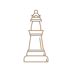 Chess Queen pieces icon , white Queen pieces