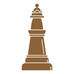 Chess Queen pieces icon , black Queen pieces