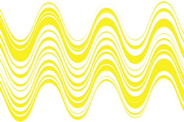 simple abstract light yellow color wavy thin to thick line pattern yellow wavy lines optical illusion on white surface