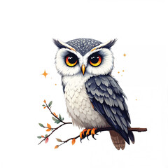 Naklejka premium owl vector illustration isolated