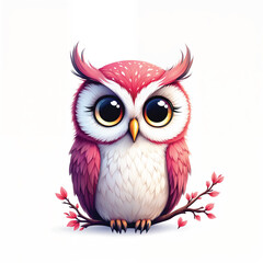 Naklejka premium owl vector illustration isolated